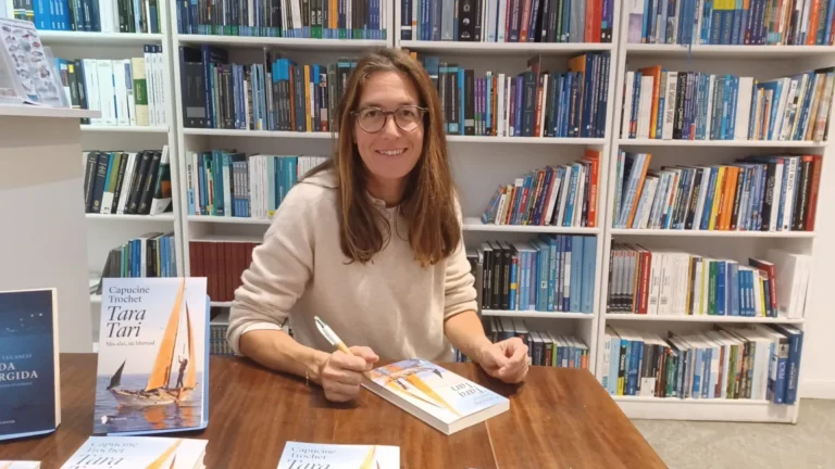 Capucine Trochet en la presentación de la nueva edición de Tara Tari en la librería Robinson (Madrid). EFE/Valeria López