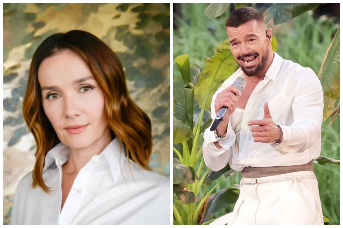 Natalia Oreiro y Ricky Martin, parte del elenco de Hombre al agua