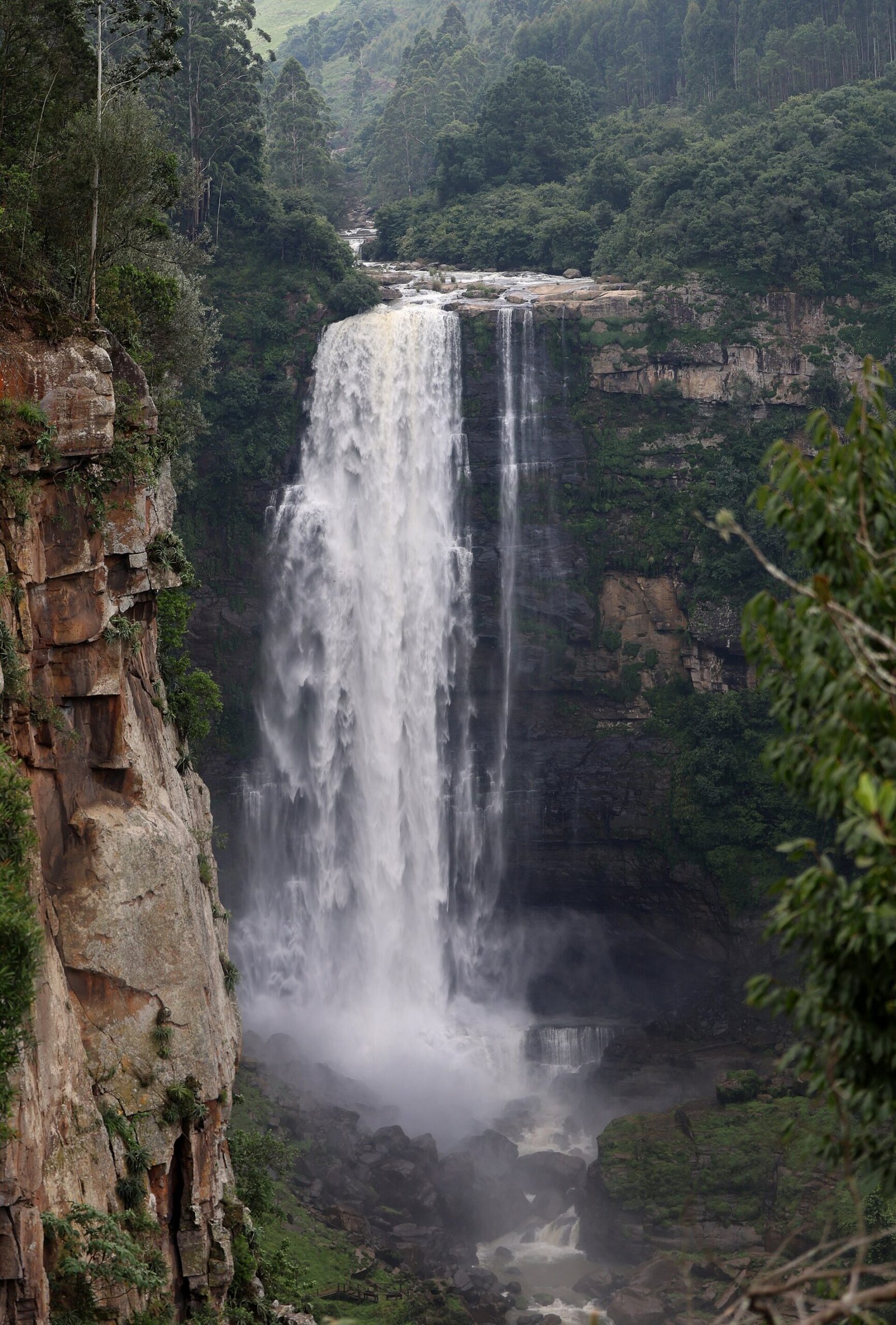 Tierra protegida: cascadas y bosque nativo en Karkloof, Sudáfrica